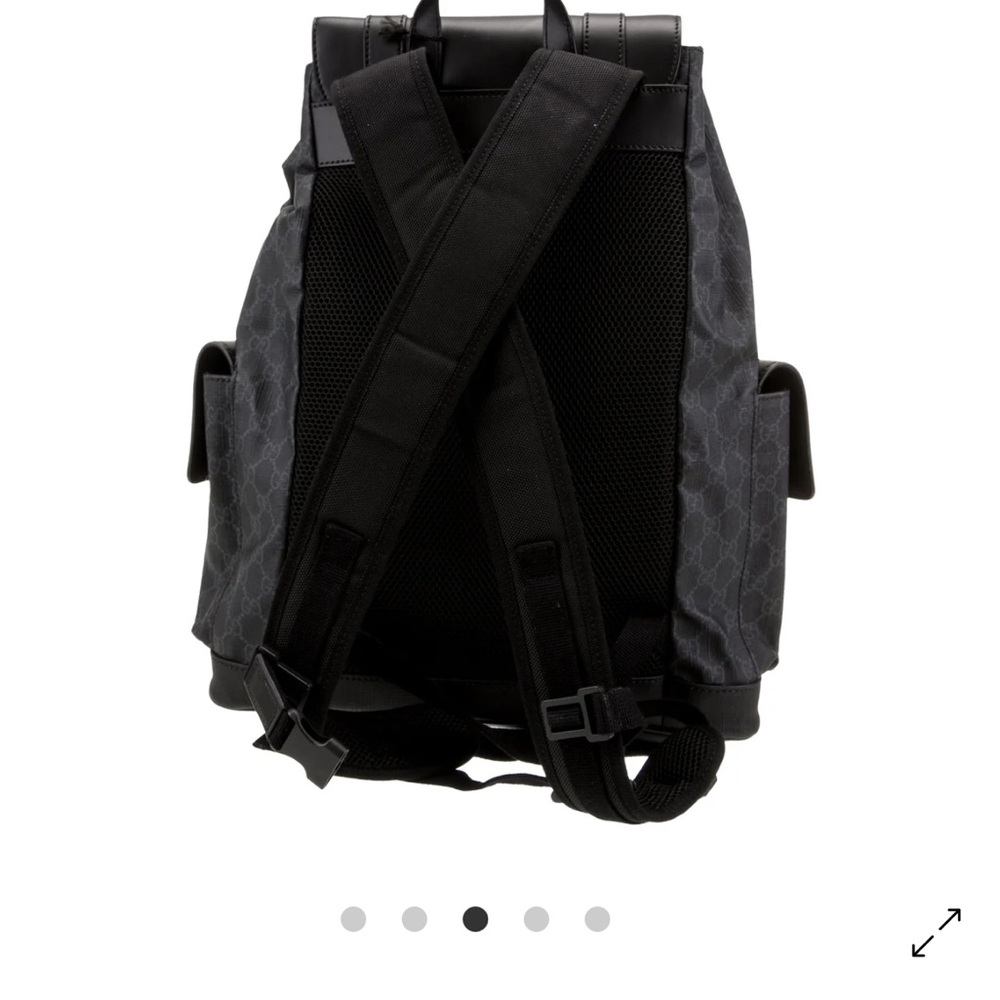 Gucci Black and Red Signature Backpack - Picture 5 of 5
